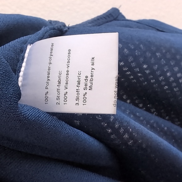 Akris Punto Navy Blue Short Sleeve Open Knit Blouse Sz 8 - Picture 10 of 13